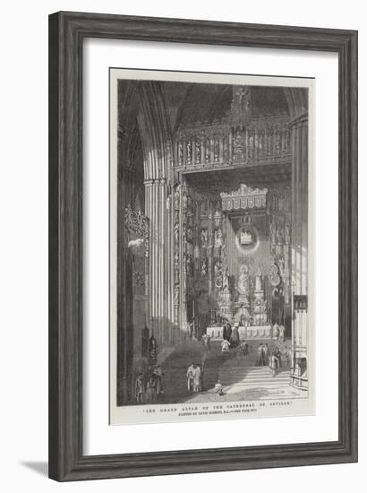 The Grand Altar of the Cathedral of Seville-David Roberts-Framed Giclee Print