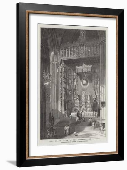 The Grand Altar of the Cathedral of Seville-David Roberts-Framed Giclee Print