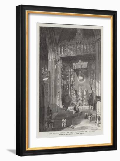 The Grand Altar of the Cathedral of Seville-David Roberts-Framed Giclee Print