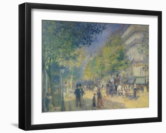 The Grand Boulevard, 1875-Pierre-Auguste Renoir-Framed Giclee Print