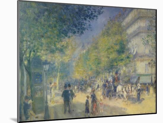 The Grand Boulevard, 1875-Pierre-Auguste Renoir-Mounted Giclee Print