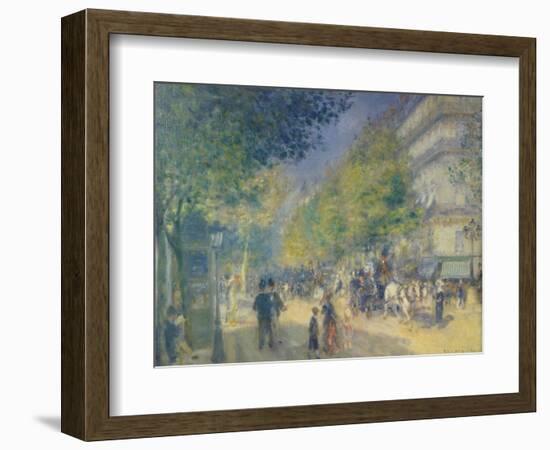 The Grand Boulevard, 1875-Pierre-Auguste Renoir-Framed Giclee Print