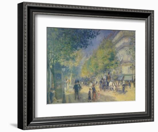 The Grand Boulevard, 1875-Pierre-Auguste Renoir-Framed Giclee Print