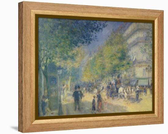 The Grand Boulevard, 1875-Pierre-Auguste Renoir-Framed Premier Image Canvas