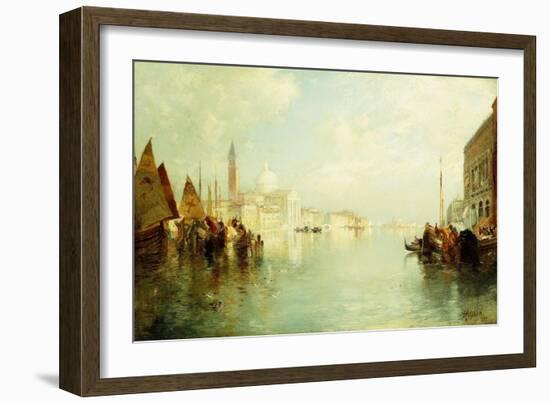 The Grand Canal. 1887-Thomas Moran-Framed Giclee Print