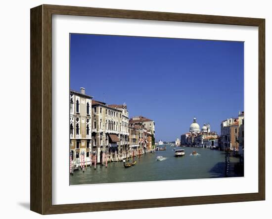 The Grand Canal and San Salute from Accademia Bridge, Venice, Italy-Peter Thompson-Framed Photographic Print