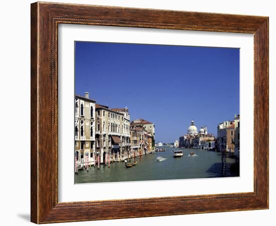 The Grand Canal and San Salute from Accademia Bridge, Venice, Italy-Peter Thompson-Framed Photographic Print