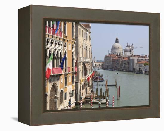 The Grand Canal and the Domed Santa Maria Della Salute, Venice, Veneto, Italy-null-Framed Premier Image Canvas