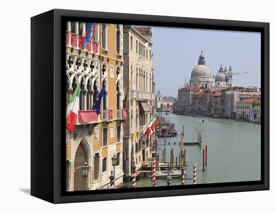 The Grand Canal and the Domed Santa Maria Della Salute, Venice, Veneto, Italy-null-Framed Premier Image Canvas