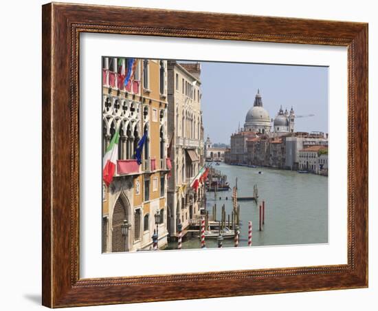 The Grand Canal and the Domed Santa Maria Della Salute, Venice, Veneto, Italy-null-Framed Photographic Print