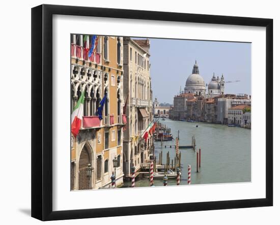 The Grand Canal and the Domed Santa Maria Della Salute, Venice, Veneto, Italy-null-Framed Photographic Print