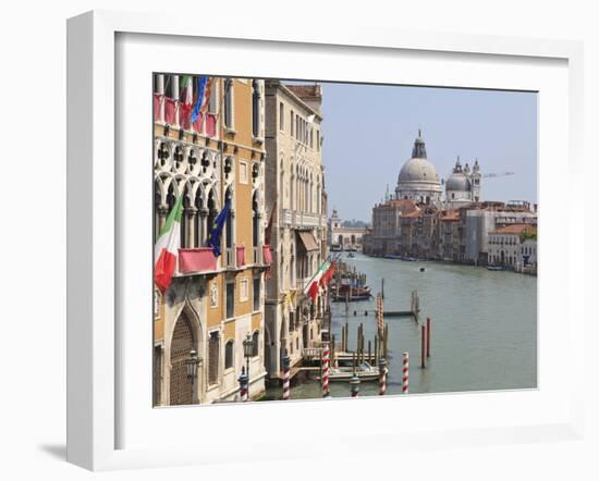 The Grand Canal and the Domed Santa Maria Della Salute, Venice, Veneto, Italy-null-Framed Photographic Print