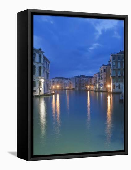 The Grand Canal at Dawn from Rialto Bridge, Venice, Italy-Rob Tilley-Framed Premier Image Canvas