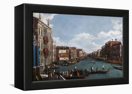 The Grand Canal at Venice-Canaletto-Framed Premier Image Canvas