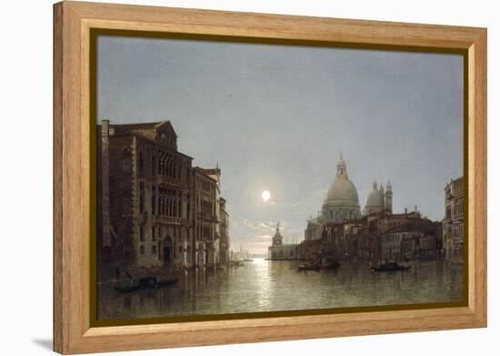 The Grand Canal by Moonlight-Henry Pether-Framed Premier Image Canvas