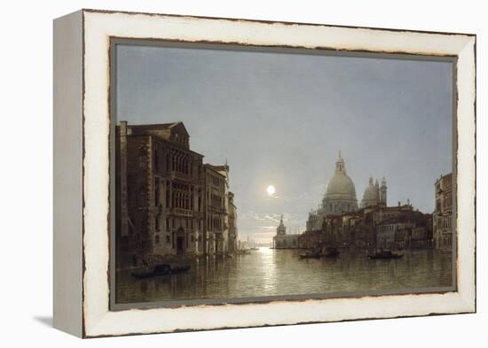 The Grand Canal by Moonlight-Henry Pether-Framed Premier Image Canvas