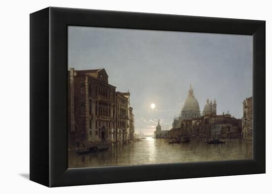 The Grand Canal by Moonlight-Henry Pether-Framed Premier Image Canvas