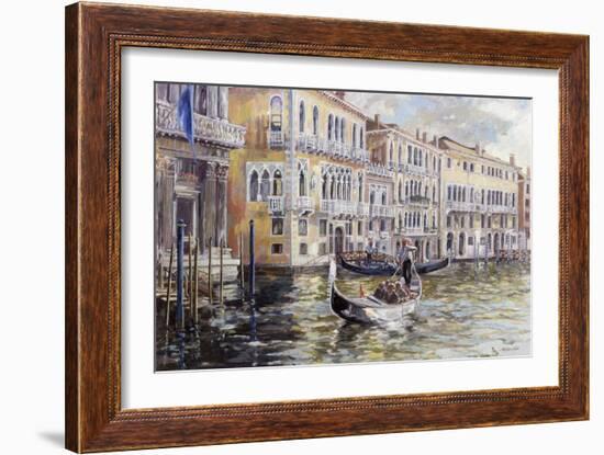 The Grand Canal in the Late Afternoon-Rosemary Lowndes-Framed Giclee Print