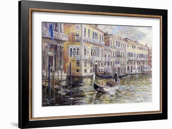 The Grand Canal in the Late Afternoon-Rosemary Lowndes-Framed Giclee Print