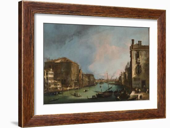 The Grand Canal in Venice, 1723-Canaletto-Framed Giclee Print