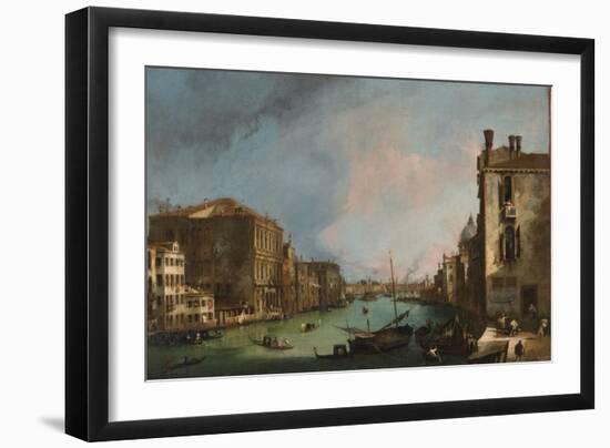 The Grand Canal in Venice, 1723-Canaletto-Framed Giclee Print