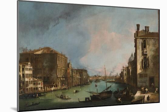 The Grand Canal in Venice, 1723-Canaletto-Mounted Giclee Print