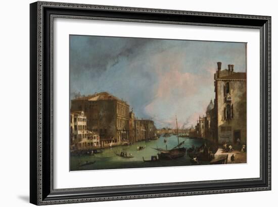 The Grand Canal in Venice, 1723-Canaletto-Framed Giclee Print