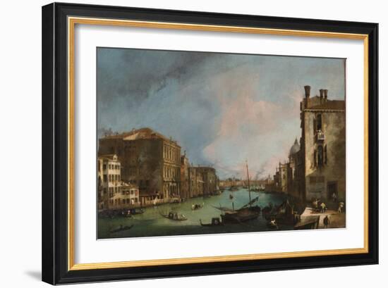The Grand Canal in Venice, 1723-Canaletto-Framed Giclee Print