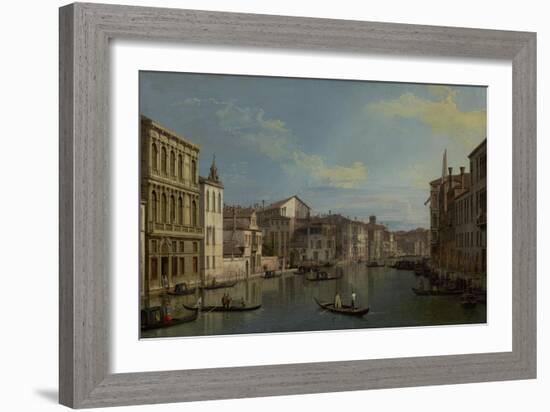 The Grand Canal in Venice from Palazzo Flangini to Campo San Marcuola, c.1738-Canaletto-Framed Giclee Print