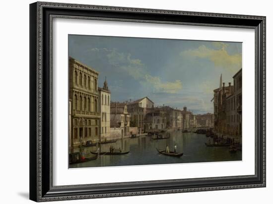 The Grand Canal in Venice from Palazzo Flangini to Campo San Marcuola, c.1738-Canaletto-Framed Giclee Print