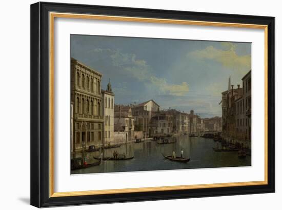 The Grand Canal in Venice from Palazzo Flangini to Campo San Marcuola, c.1738-Canaletto-Framed Giclee Print