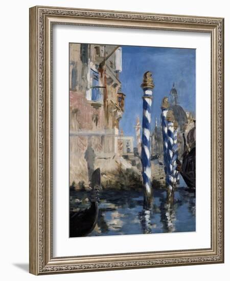 The Grand Canal of Venice or Blue Venice by Edouard Manet-null-Framed Photographic Print