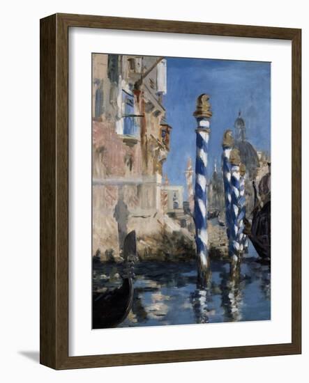 The Grand Canal of Venice or Blue Venice by Edouard Manet-null-Framed Photographic Print