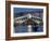 The Grand Canal, the Rialto Bridge and Gondolas at Night, Venice, Veneto, Italy-Christian Kober-Framed Photographic Print