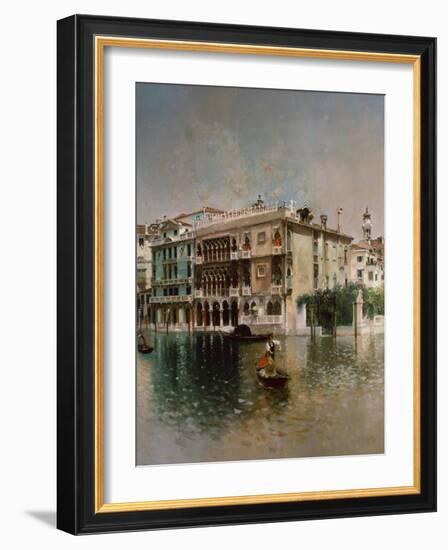 The Grand Canal, Venice, 1890-Robert Frederick Blum-Framed Giclee Print