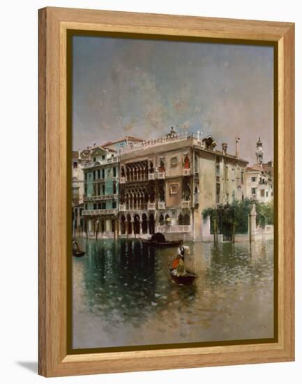 The Grand Canal, Venice, 1890-Robert Frederick Blum-Framed Premier Image Canvas
