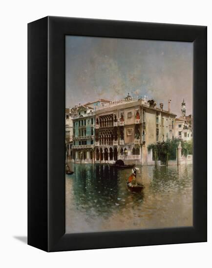 The Grand Canal, Venice, 1890-Robert Frederick Blum-Framed Premier Image Canvas