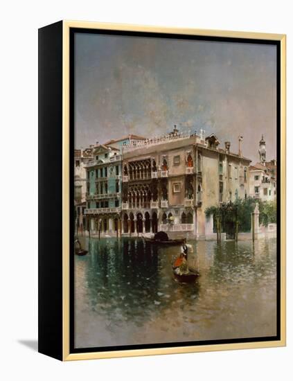 The Grand Canal, Venice, 1890-Robert Frederick Blum-Framed Premier Image Canvas