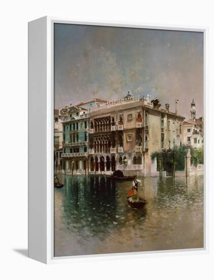 The Grand Canal, Venice, 1890-Robert Frederick Blum-Framed Premier Image Canvas