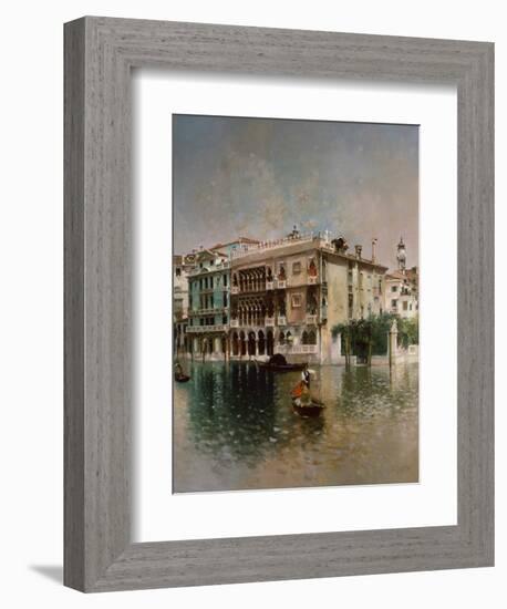 The Grand Canal, Venice, 1890-Robert Frederick Blum-Framed Giclee Print