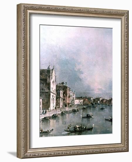 The Grand Canal, Venice, C1732-1790-Francesco Guardi-Framed Giclee Print