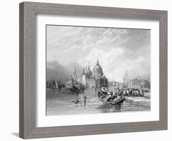 The Grand Canal, Venice, Engraved by J. Thomas, C.1829 (Engraving)-Charles Bentley-Framed Giclee Print