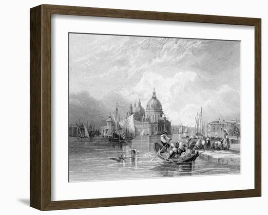 The Grand Canal, Venice, Engraved by J. Thomas, C.1829 (Engraving)-Charles Bentley-Framed Giclee Print