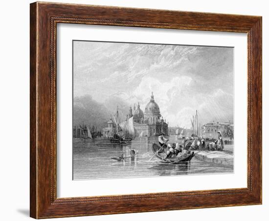 The Grand Canal, Venice, Engraved by J. Thomas, C.1829 (Engraving)-Charles Bentley-Framed Giclee Print