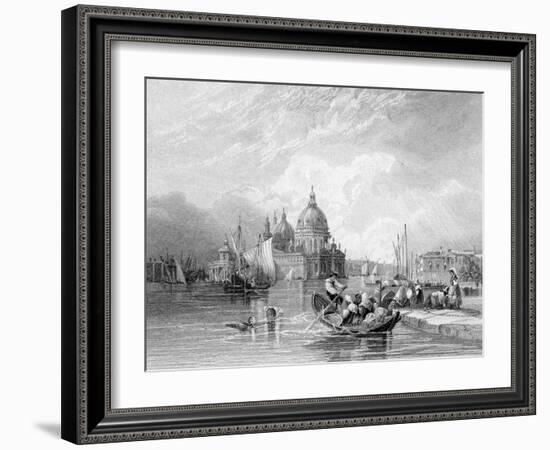 The Grand Canal, Venice, Engraved by J. Thomas, C.1829 (Engraving)-Charles Bentley-Framed Giclee Print