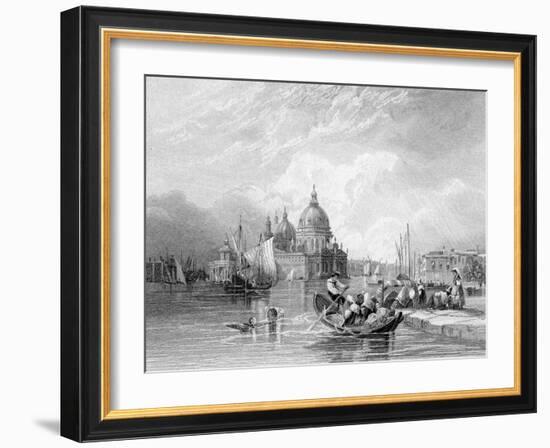 The Grand Canal, Venice, Engraved by J. Thomas, C.1829 (Engraving)-Charles Bentley-Framed Giclee Print