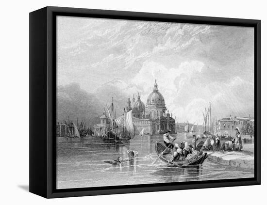 The Grand Canal, Venice, Engraved by J. Thomas, C.1829 (Engraving)-Charles Bentley-Framed Premier Image Canvas