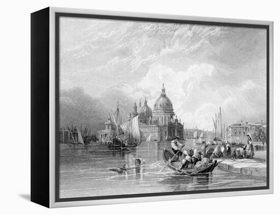 The Grand Canal, Venice, Engraved by J. Thomas, C.1829 (Engraving)-Charles Bentley-Framed Premier Image Canvas