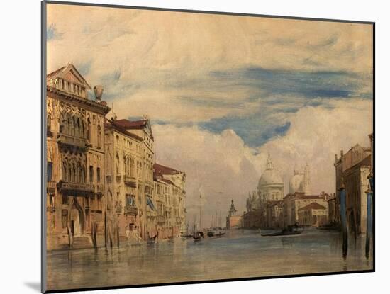 The Grand Canal, Venice, Italy, 1826-27-Richard Parkes Bonington-Mounted Giclee Print