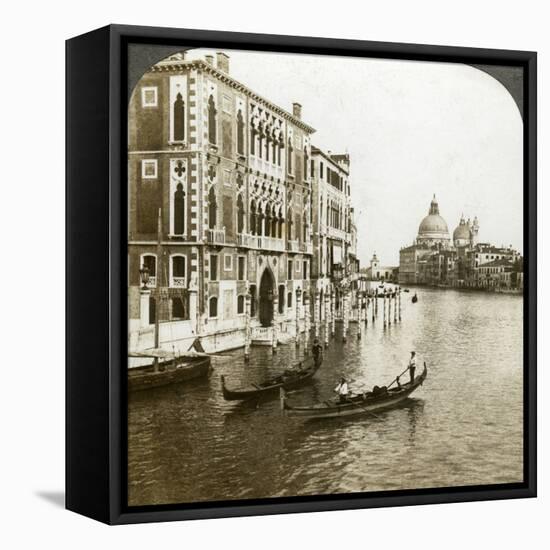 The Grand Canal, Venice, Italy-Underwood & Underwood-Framed Premier Image Canvas